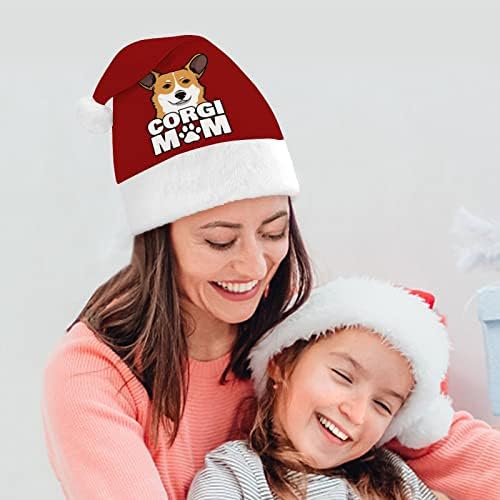 Corgi köpek anne Noel şapka toplu yetişkin şapka Noel şapka tatil Noel parti malzemeleri için