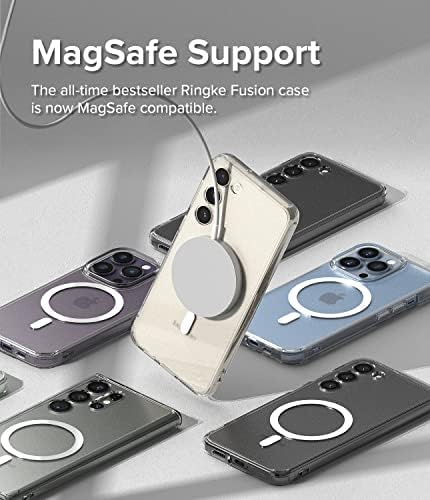 Ringke Fusion Manyetik [MagSafe ile Uyumlu] Samsung Galaxy S23 Plus 5G Kılıfı için Tasarlanmış, Parmak İzi Önleyici