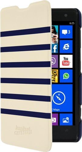Bigben Jean Paul GAULTTER [Nokia Lumia 625 için Folio Kılıf] JPGMARCOXN625BN Folio Kılıf Mariniere Beyaz / Lacivert