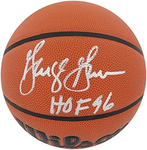George Gervin, Wilson İç/Dış Mekan NBA Basketbolunu HOF'96 ile İmzaladı - İmzalı Basketbollar