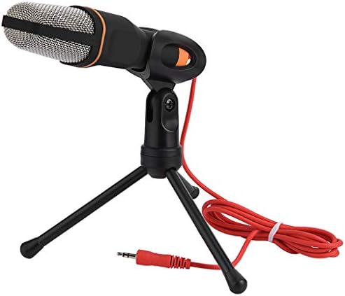 WSSBK el mikrofonu Profesyonel 3.5 mm Jack Kablolu Ses Stereo Mikrofon Standı Tripod ile masaüstü bilgisayar (Renk: