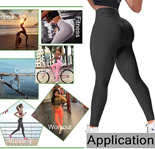 Kadın Yüksek Bel TİK tok Tayt Popo Kaldırma Sıkı Tayt Egzersiz Spor Tayt Yoga Pantolon