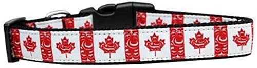 Swirls Naylon Köpek Yaka SM Kanada Bayrağı