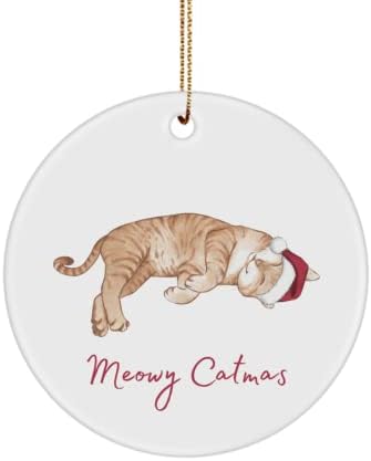 Miyav Kedileri Süsleme Miyav Kedileri Yılbaşı Dekoru Orang Kedileri, Miyav Kedileri, Turuncu Kedi, Noel Kedisi