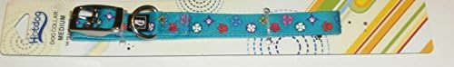 HOTDOG Moda Köpek Tasması Mavi Kemik ve Pençe Çiçek Tasarım Orta