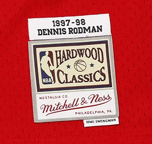 Mitchell ve Ness NBA Swingman Yol Forması Bulls 97 Dennis Rodman
