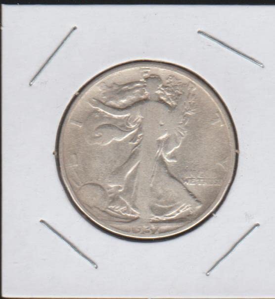 1937 Liberty Walking (1916-1947) (%90 Gümüş) Yarım Dolar Çok iyi