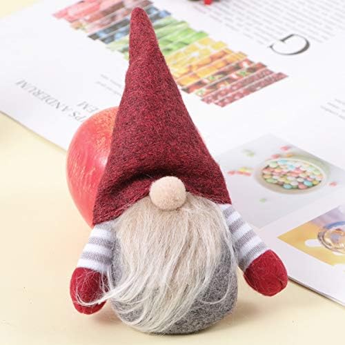 Happyyami Noel Gnome Dekorasyon Oturan İsveç Gnome Bebek Noel Elf Figürleri Noel Masa Süslemeleri Noel Oyuncak Hediye