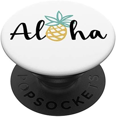 Aloha Ananas Hawaii Hawaii PopSockets PopGrip: Telefonlar ve Tabletler için Değiştirilebilir Kavrama