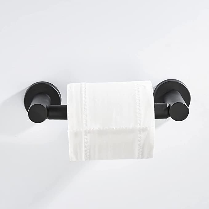 Marmolux Acc-Mat Siyah Tuvalet Kağıdı Tutucusu-Banyo Duvara Monte Tuvalet Kağıdı Tutucusu | Döner Tuvalet Kağıdı