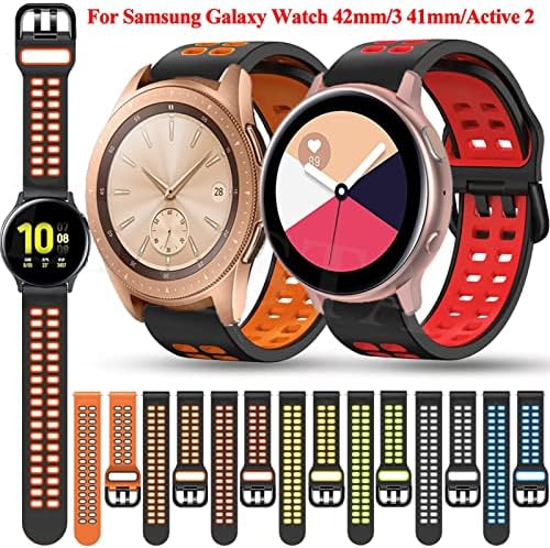 KANGDD 20mm akıllı saat Sapanlar Samsung Galaxy Aktif 2 40 44/3 41mm Bant Spor Bilek Bilezik Watch4 40 44mm Klasik