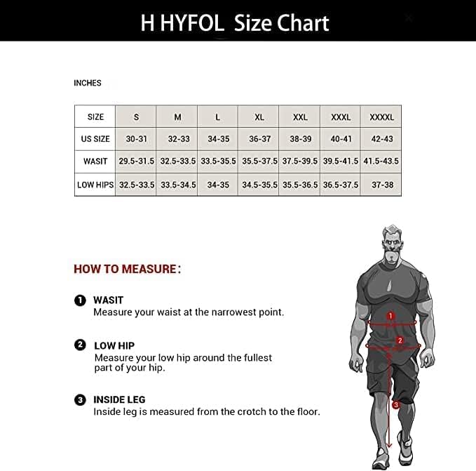 H HYFOL erkek 2 in 1 Koşu Şort,7 Egzersiz Spor Atletik Çabuk Kuru Yoga Eğitim Şort Cepler ile Sıkıştırma Astar
