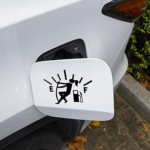 SİNGARO Kadın Komik Araba Sticker Dış Aksesuarlar Yüksek Yakıt Tüketimi Çıkartması Evrensel Yakıt Göstergesi Etiket