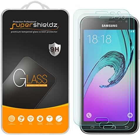 (2 Paket) Supershieldz için Tasarlanmış Samsung Galaxy J3 Gökyüzü 4G LTE ve Galaxy Gökyüzü Temperli Cam Ekran Koruyucu,