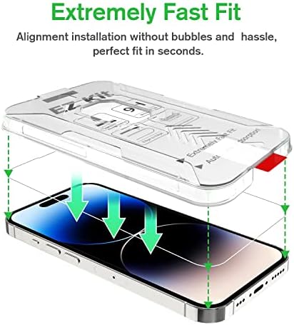 Bioton [2 + 2 paket Temperli Cam Ekran Koruyucu ile Uyumlu iPhone 14 Pro Max (6,7 inç, 2022) 9H Sertlikte Kamera