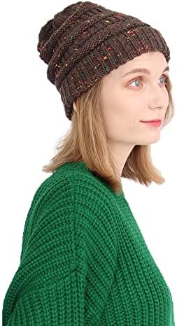 NAMANANA Kış Örme Şapkalar Kadınlar için Örme kapaklar Soğuk Hava için Bayan Örme Bere Şapka Sıcak Şapkalar