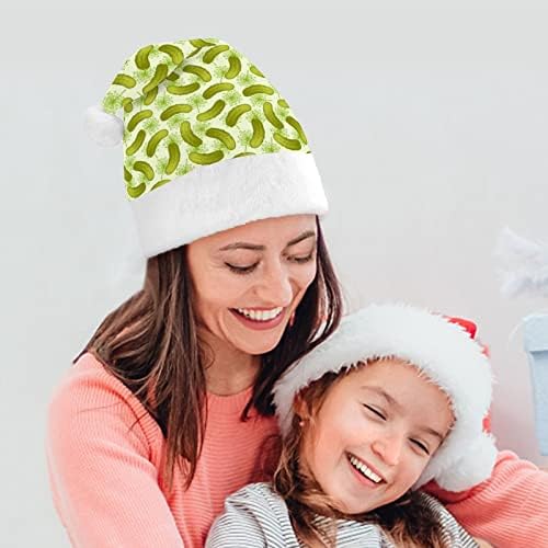 Salatalık turşusu Noel şapka Santa şapka komik Noel şapka tatil parti şapkaları kadınlar/erkekler için