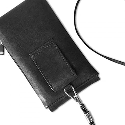 Siyah Geyik Sevimli Hayvan Tasviri Telefon Cüzdan çanta Asılı Cep Kılıfı Siyah Cep