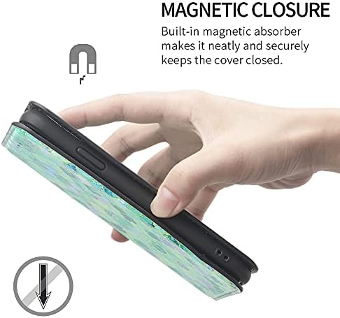 XYX Cüzdan Kılıf Samsung S22 Artı, [RFID Engelleme] Kickstand Manyetik Deri Flip Case Kadın Kızlar için Galaxy S22