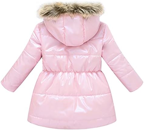 Bebek Çocuk Kız Kış Kalın Sıcak Kapüşonlu Rüzgar Geçirmez Ceket Dış Giyim Ceket Elbise Kız Küçük