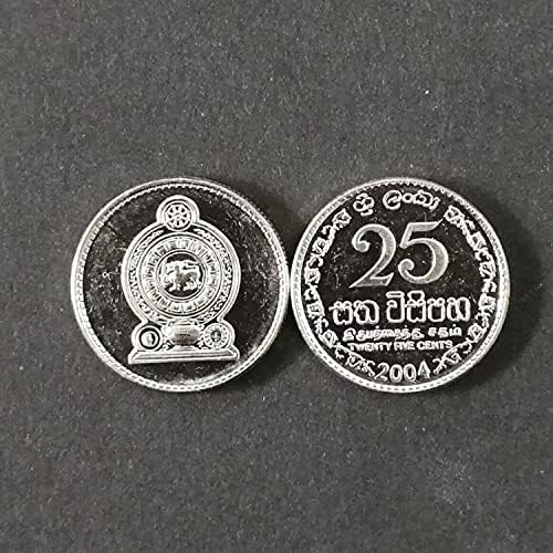 Yabancı Paralar Sri Lanka 25 Puan Sikke 18mm Yabancı coinsCoin Koleksiyonu hatıra parası