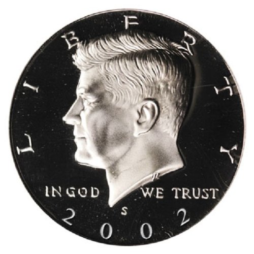 2002 S Kaplı Kanıt Kennedy Yarım Dolar Kanıtı ABD Darphanesi