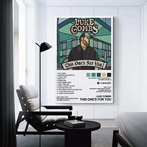 Luke Combs-Bu Sizin İçin Tuval Posterler Duvar Sanatı Yatak Odası Ofis Odası Dekor Hediye Çerçevesiz-style12x18inch