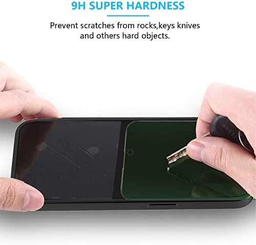 WengTech 2 Paket iPhone 14 Pro Max Anti mavi ışık temperli cam ekran Koruyucu 9H Sertlik Anti-Parmak İzi Parlama