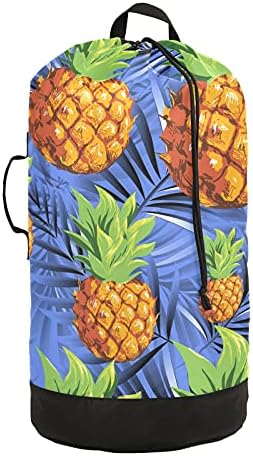 Ananas Çamaşır Torbası Omuz Askılı ve Kulplu Ağır Hizmet Tipi Çamaşır Sırt Çantası İpli Kapaklı Seyahat Çamaşır torbası