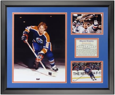 Efsaneler Asla Ölmez Wayne Gretzky-Oilers Çerçeveli Fotoğraf Kolajı, 16 x 20, (19861U)
