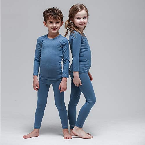 MiNi - K Bebek Boys & Girls Yürüyor Unisex Çocuk Yumuşak Rahat Modal Tencel Katı Pijama Pijama Uzun Kollu 2 adet