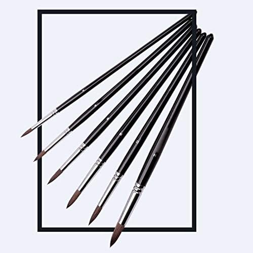 WALNUTA Saç siyah çubuk mum ışığı tipi suluboya fırçası fırça yuvarlak Kafa Guaj Yağlıboya akrilik kalem su depolama